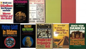 Erich v. Däniken: Kreuzverhör. Xixli und Yum. Erscheinungen. Erinnerungen Zukunft. Aussaat und Kosmos. Prophet. Zurück zu den Sternen. Welt in Bildern […]