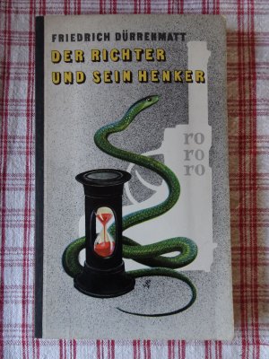 antiquarisches Buch – Friedrich Dürrenmatt – Der Richter und sein Henker (Band 150 rororo Leinenrücken, Erstausgabe)