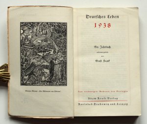 antiquarisches Buch – Ernst Frank – Deutsches Leben 1938. Ein Jahrbuch zum 10jährigen Bestehen des Verlags. 3. Jahrgang