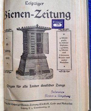 Leipziger Bienen-Zeitung - Organ für alle Imker deutscher Zunge, Jahrgang 1929, 44. Jahrgang