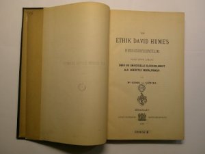DIE ETHIK DAVID HUME`S IN IHRER GESCHICHTLICHEN STELLUNG. Nebst einem Anhang ÜBER DIE UNIVERSELLE GLÜCKSELIGKEIT ALS OBERSTES MORALPRINCIP von Dr. Georg […]