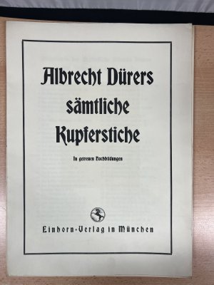 Albrecht Dürers sämtliche Kupferstiche. In getreuen Nachbildungen. komplett