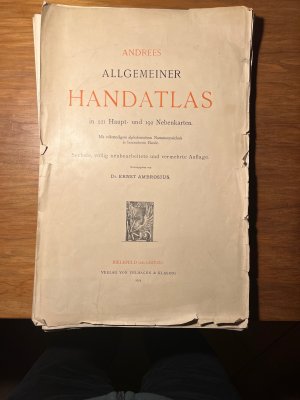 antiquarisches Buch – Dr. Ernst Ambrosius – Allgemeiner Handatlas