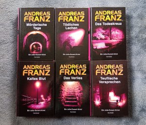 6 X Andreas Franz - Tödliches Lachen + Das Todeskreuz + Kaltes Blut + Das Verließ + Teuflische Versprechen + Mörderische Tage