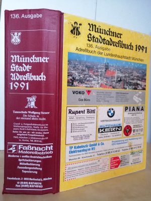 München, Münchner Stadtadreßbuch 1991 - Einwohnerbuch aller Einwohner über 25 Jahre - Adreßbuch der Landeshauptstadt München mit u.a. Einwohnerverzeichnis […]