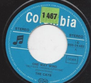 gebrauchter Tonträger – Pop - The Cats - – The Cats ?: One Way Wind - Vinyl 7" 45 rpm - Single 1971