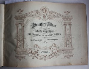 Pianoforte-Album - Sammlung beliebter Compositionen für Pianoforte zu vier Händen - 5 Alben