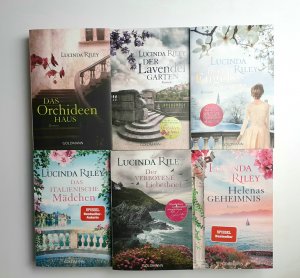 6 X Lucinda Riley - Das Orchideenhaus + Der Engelsbaum + Helenas Geheimnis + Das italienische Mädchen + Der Lavendelgarten + Der verbotene Liebesbrief