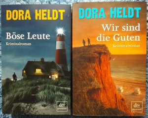 gebrauchtes Buch – 2x TB Krimi - Dora Heldt – Böse Leute + Wir sind die Guten - Karl Sönnigsen 1 + 2