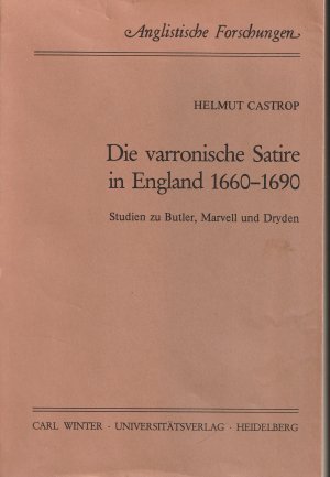 Die varronische Satire in England 1660-1690