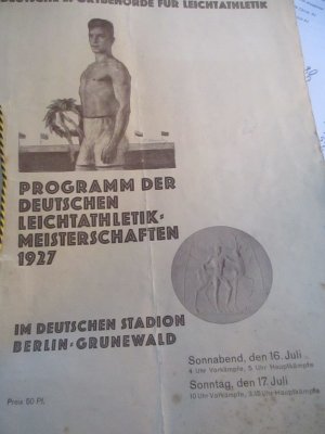 Programm der Deutschen Leichtathletik-Meisterschaften 1927