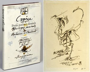 Caprice. Petits poemes dessinés., Messages dessines a Antoine et Eberhard et en pensee a E. M. Cioran, Fouad El-Etr Gerard. [Vorzugsausgabe mit Original […]