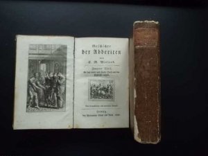 Geschichte der Abderiten., Erster Theil, der das erste, zweyte und dritte Buch enthält und zweyter Theil, der das vierte und fünfte Buch und den Schlüssel […]