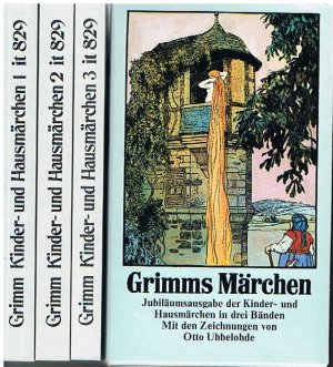 gebrauchtes Buch – Grimm, Jacob; Grimm – Kinder- und Hausmärchen - in 3 Bänden im Schuber