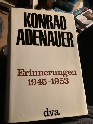 antiquarisches Buch – Konrad Adenauer Erinnerungen 1945-1953