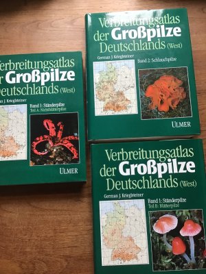 Verbreitungsatlas der Grosspilze Deutschlands (West) Alle 3 Bände!