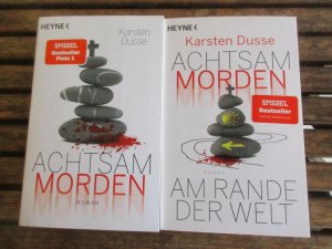 gebrauchtes Buch – Karsten Dusse – Bücherset (Buchreihe: Achtsam Morden) - Band 1: Achtsam morden / Band 3: Achtsam morden am Rande der Welt