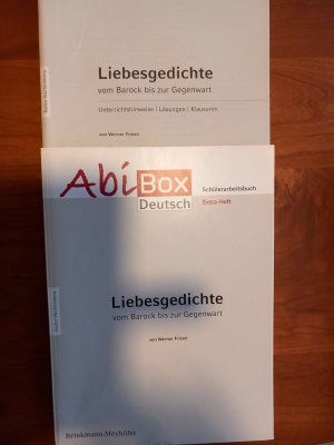 gebrauchtes Buch – Werner Frizen – AbiBox: Liebesgedichte vom Barock bis zur Gegenwart (Schülerheft und Lehrermappe)