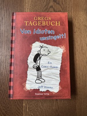 gebrauchtes Buch – Jeff Kinney – Gregs Tagebuch - Von Idioten umzingelt!