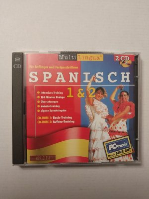 Multi Lingua Spanisch 1+2 - Für Anfänger und Fortgeschrittene (2 CD-ROMs für Windows 95/98/NT)