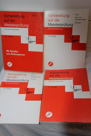 Vorbereitung auf die Meisterprüfung - Der neue Sackmann: Teil III (mit Disketten zum Rechnungswesen) sowie Test- und Übungsaufgaben/Lösungen; Teil IV […]