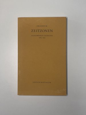 Zeitzonen - Ausgewählte Gedichte 1984 - 1994