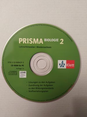 Prisma Biologie - Lehrerhinweise zum Schülerbuch 2 Ausgabe für Niedersachsen (CD-ROM) mit Lösungen und Stoffverteilungsplan