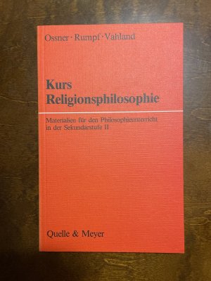 Kurs Religionsphilosophie. Schülerband