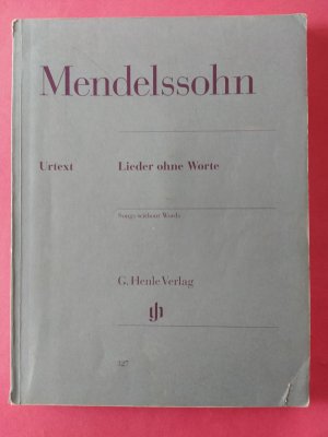 Lieder ohne Worte. Hrgb. von Rudolf Elvers und Ernst Herttrich - Fingersatz von Hans-Martin Theopold (HN 327)