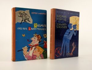 DEUTSCHE ERSTAUSGABEN - Rasmus und der Landstreicher (1957) u. Rasmus, Pontus und der Schwertschlucker (1958)