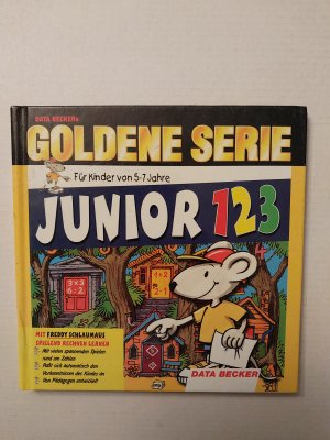 gebrauchtes Spiel – Goldene Serie. Junior 1, 2, 3.  Mit Freddy Schlaumaus spielend rechnen lernen. Für Kinder von 5 - 7 Jahre. (CD- ROM für Windows 95/98)