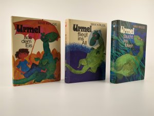 URMEL - DIE BÄNDE 1 - 3 IN ERSTAUSGABE - Urmel aus dem Eis (1969) - Urmel fliegt ins All (1970) - Urmel taucht ins Meer (1970)