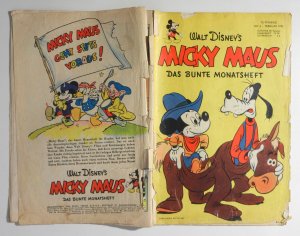 Micky Maus [Mickey Mouse]. Das bunte Monatsheft. Nr. 2, Februar 1952.