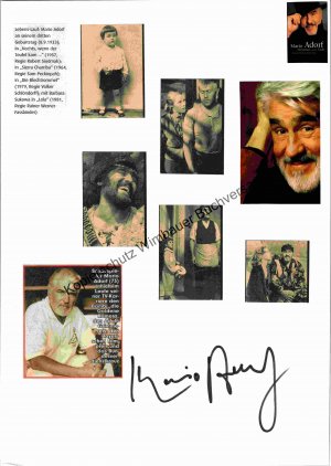 Original Autogramm Mario Adorf (*1930) Schauspieler /// Autogramm Autograph signiert signed signee