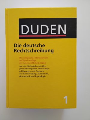 gebrauchtes Buch – Duden - Die deutsche Rechtschreibung