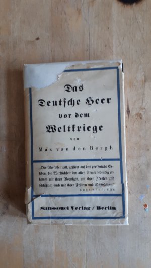 antiquarisches Buch – Max van den Bergh Generalmajor a – Das deutsche Heer vor dem Weltkriege