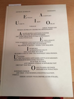 Arthur Rimbaud - Gedichte. Französisch - Deutsch. Mit 10 Radierungen und 8 Punzenstichen von Hermann Naumann