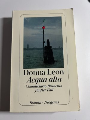 gebrauchtes Buch – Donna Leon – Acqua alta – Commissario Brunettis fünfter Fall