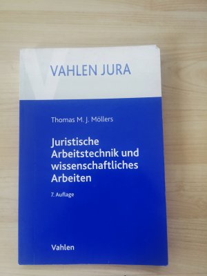 gebrauchtes Buch – Thomas M. J – Juristische Arbeitstechnik und wissenschaftliches Arbeiten - Klausur, Hausarbeit, Seminararbeit, Studienarbeit, Staatsexamen, Dissertation