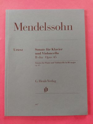 Sonate für Klavier und Violoncello in B-Dur Opus 45. hrgb. von Rudolf Elvers und Ernst-Günter Heinemann / Fingersatz der Klavierstimme von Klaus Schilde […]