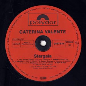 gebrauchter Tonträger – Caterina Valente – STARGALA "CATERINA VALENTE"