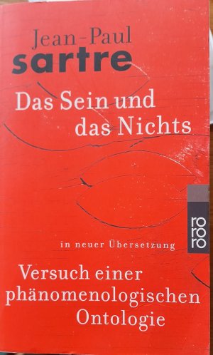 gebrauchtes Buch – Jean-Paul Sartre – Das Sein und das Nichts – Versuch einer phänomenologischen Ontologie