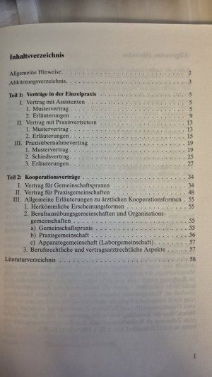 gebrauchtes Buch – Hans-Jürgen Rieger – Verträge zwischen Ärzten in freier Praxis