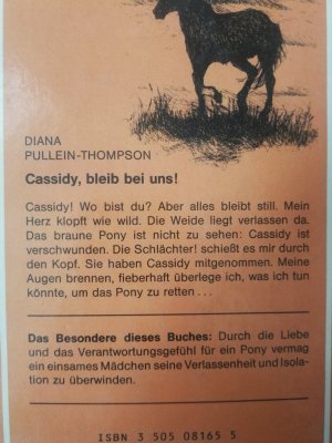 gebrauchtes Buch – Diana Pullein-Thompson – Cassidy, bleib bei uns!