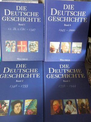 gebrauchtes Buch – Rüdiger Proske zsgest. Mitarb.: Wilhelma von Albert ... – Die Deutsche Geschichte - 4 Bände