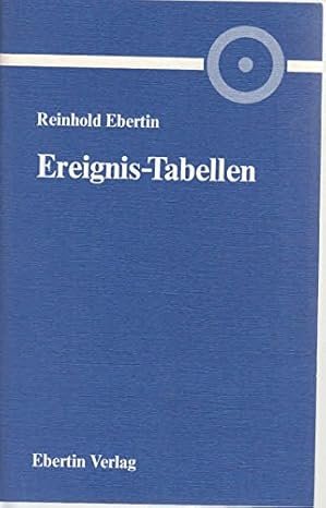 gebrauchtes Buch – Reinhold Ebertin – Ereignis-Tabellen für die Korrektur der Geburtszeit und die Zukunftsprognose