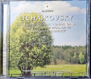 Tschaikowsky Peter I., Streichquartett Nr. 1 D-Dur Op.11, Streichsextett D-Moll Op. 70