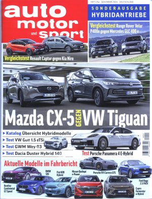 Auto Motor und Sport Heft 25a/2024 (Sonderausgabe Hybridantriebe)