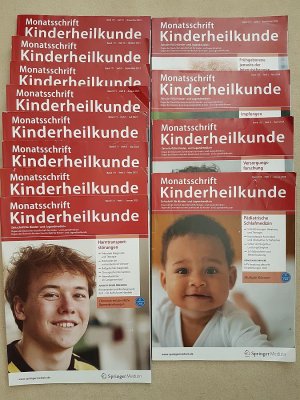 12x Monatsschrift Kinderheilkunde : Zeitschrift für Kinder- und Jugendmedizin 2023 / 2024