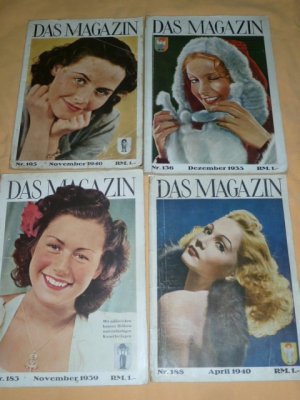 4x Das Magazin Illustrierte Zeitschrift Monatsheft 1935/ 1939/ 1940